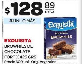 Carrefour Maxi Exquisita Brownies de Chocolate Fort x 425grs oferta