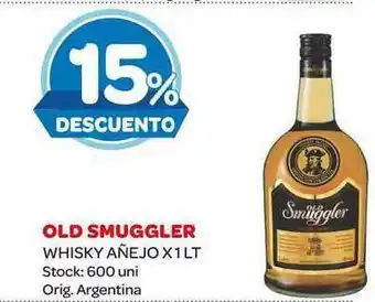 Carrefour Maxi Old Smuggler Whisky Añejo x 1Lt oferta