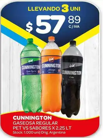 Carrefour Maxi Cunnington Gaseosa Regular Pet Vs Sabores x 2.25Lt oferta