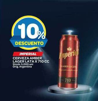 Imperial Cerveza Amber Lager Lata x 710cc