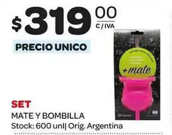 Carrefour Maxi Set Mate y Bombilla oferta