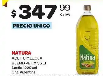 Carrefour Maxi Natura Aceite Mezcla Blend Pet x 1,5 Lt oferta