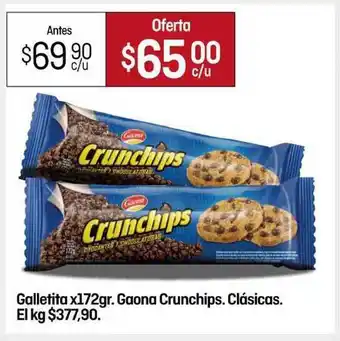 Gaona Crunchips Clásicas Galletita x 172gr.