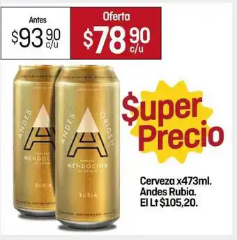 El Nene Andes Rubia Cerveza x 473ml. oferta