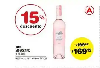 Atomo Conviene Moscatino Vino x 750ml oferta