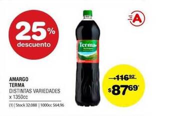 Atomo Conviene Terma Amargo x 1350cc oferta