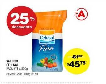 Atomo Conviene Celusal Sal Fina x 500g oferta