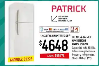 Changomas Patrick Heladera HPK151M00B oferta
