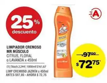Atomo Conviene Mr Músculo Limpiador Cremoso x 450ml oferta