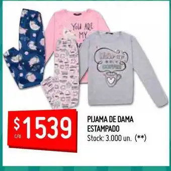 Changomas Pijama de Dama Estampado oferta