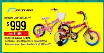 Changomas Rodado 12 BMX Bicicleta oferta