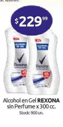Cordiez Rexona Alcohol en Gel sin Perfume x 300cc oferta