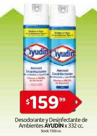 Cordiez Ayudín Desodorante y Desinfectante de Ambientes x 332cc oferta