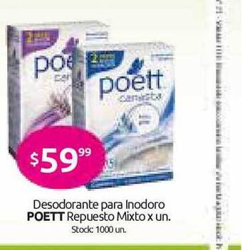 Cordiez Poett Desodorante para Inodoro Repuesto Mixto x un. oferta