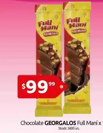 Cordiez Georgalos Chocolate Full Maní oferta