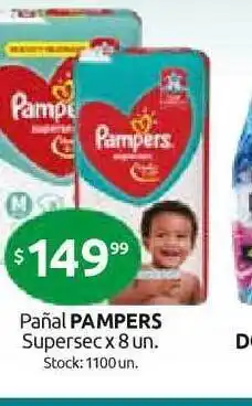 Cordiez Pampers Pañal Supersec x 8 un. oferta