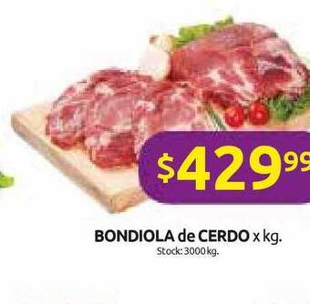 Cordiez Bondiola de Cerdo x kg oferta