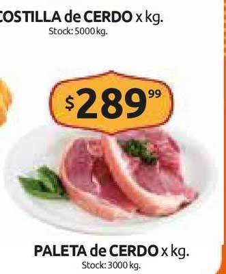 Cordiez Paleta de Cerdo x kg oferta