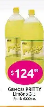 Cordiez Pritty Limón Gaseosa x 3lt. oferta