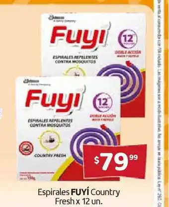 Cordiez Fuyí Espirales Country Fresh x 12 un. oferta