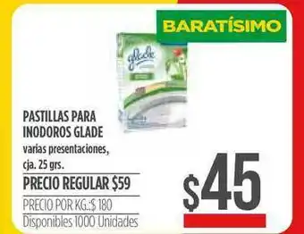 Supermercados Vea Pastillas Para Inodoros Glade 25grs oferta