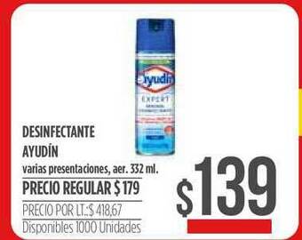 Supermercados Vea Desinfectante Ayudin 332ml oferta