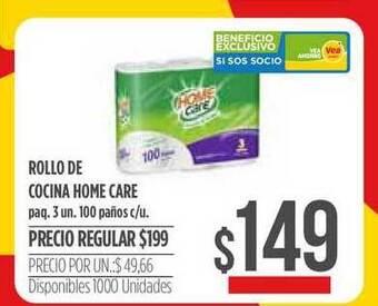 Supermercados Vea Rollo De Cocina Home Care oferta