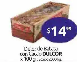 Cordiez Dulcor Dulce de Batata con Cacao x 100gr oferta