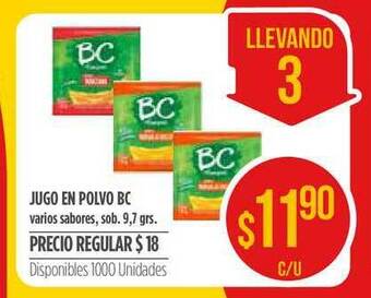 Supermercados Vea Jugo En Polvo Bc oferta