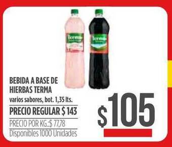 Supermercados Vea Bebida A Base De Hierbas Terma 1,35lts oferta