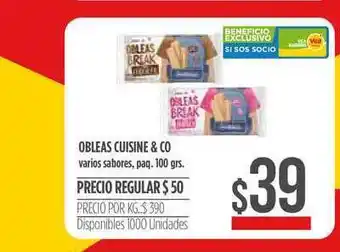 Supermercados Vea Obleas Cuisine & Co 100grs oferta