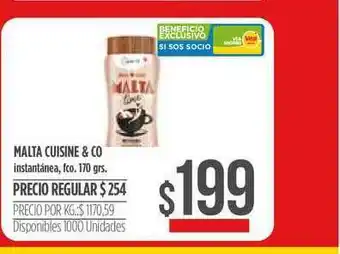 Supermercados Vea Malta Cuisine & Co 170grs oferta