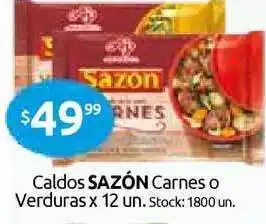 Cordiez Sazón Caldos Carnes O Verduras x 12 un. oferta