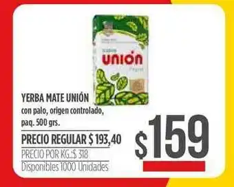Supermercados Vea Yerba Mate Union 500grs oferta