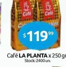 Cordiez La Planta Café x 250gr oferta