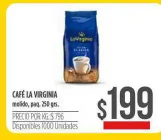 Supermercados Vea Café La Virginia 250grs oferta