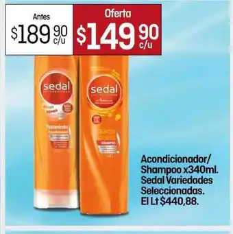 El Nene Sedal Acondicionador/Shampoo x 340ml. Variedades Seleccionadas oferta