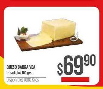 Supermercados Vea Queso Barra Vea 100grs oferta