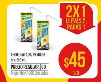 Supermercados Vea Chocolate Nesquik 200ml oferta