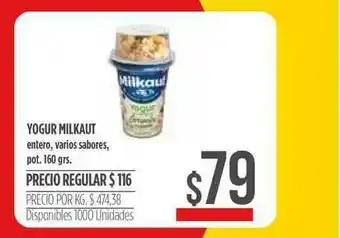 Supermercados Vea Yogurt Milkaut 160grs oferta