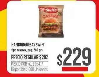 Supermercados Vea Hamburguesas Swift 240grs oferta