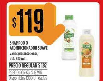 Supermercados Vea Shampoo O Acondicionador Suave x930ml oferta