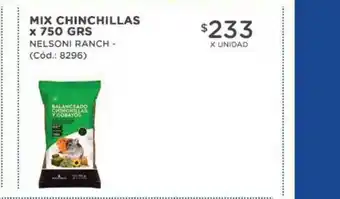 Natural Life Mix Chinchillas Nelsoni Ranch x 750grs oferta