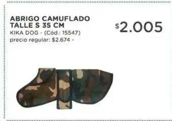 Natural Life Abrigo Camuflado Talle 35 Cm Kika Dog oferta