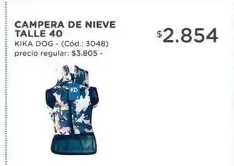 Natural Life Campera De Nieve Talle 40 Kika Dog oferta
