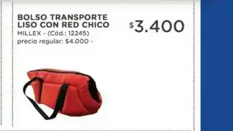 Bolso Transporte Liso Con Red Chico Millex