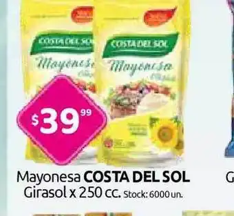Cordiez Costa Del Sol Mayonesa Girasol x 250cc oferta