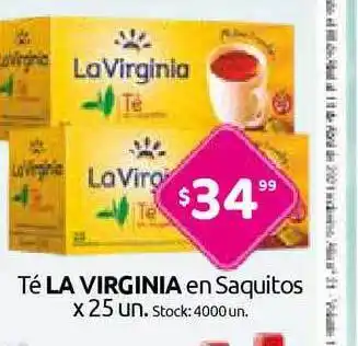 Cordiez La Virginia Té en Saquitos x 25 un. oferta