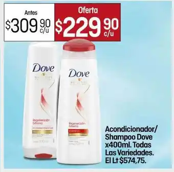 El Nene Dove Acondicionador/Shampoo x 400ml oferta