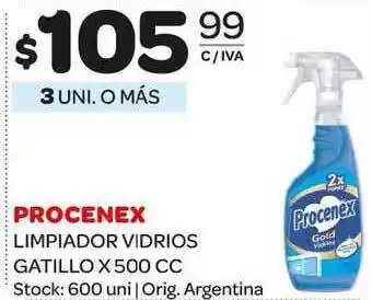 Carrefour Maxi Procenex Limpiador Vidrios Gatillo x 500cc oferta